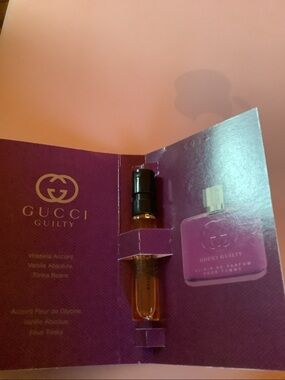 Gucci Guilty Elixir De Parfum Sample - Plum with Gold Accents smell so good